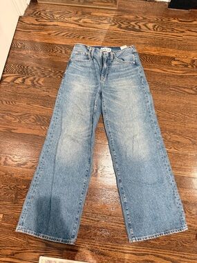 DAZE Light Blue Wide-Leg Jeans — High-Rise Flare